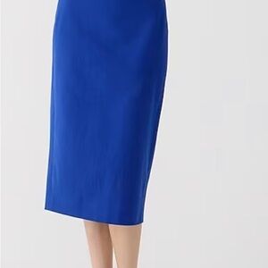 NWT- J. Crew Vibrant Blue Pencil Skirt